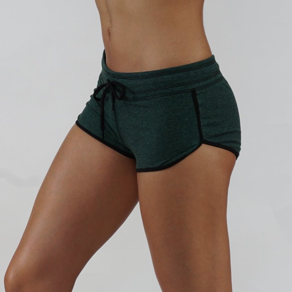 Athletic Shorts Elastic Waist Running GRN